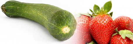 Courgettes and Strawberries