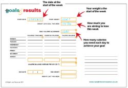 Tracks progress as you lose weight