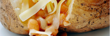 Baked Potato with Beans
