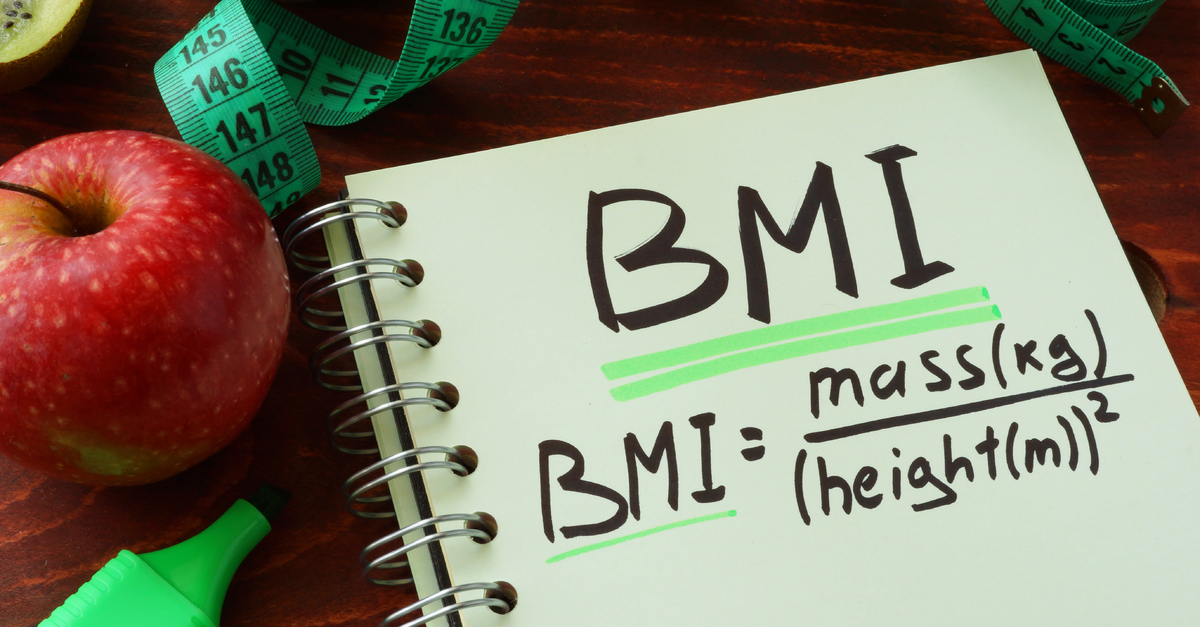 What is a healthy weight for males, according to a BMI chart?