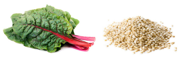Quinoa with Chard