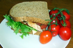 Chicken and Plum Sandwich
