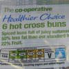 The Co-operative 50% less Fat Hot Cross Buns