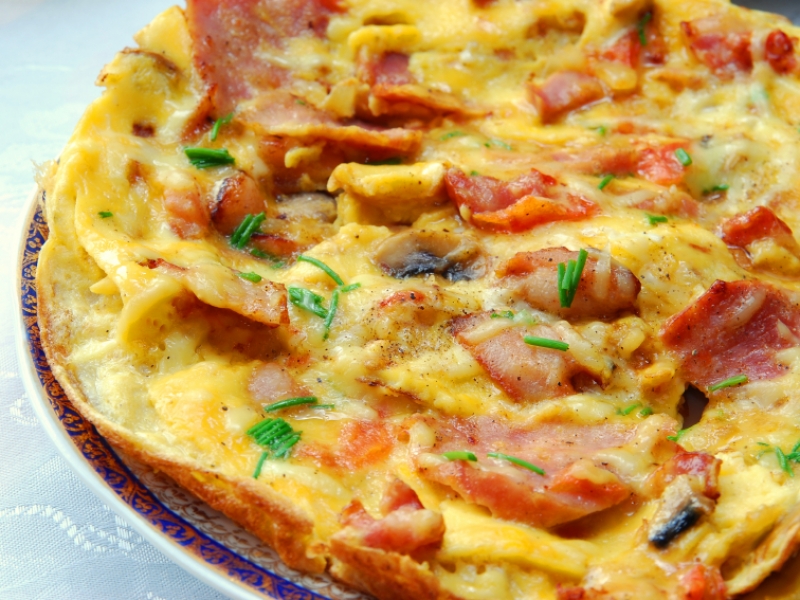How many calories are there in an omelette?